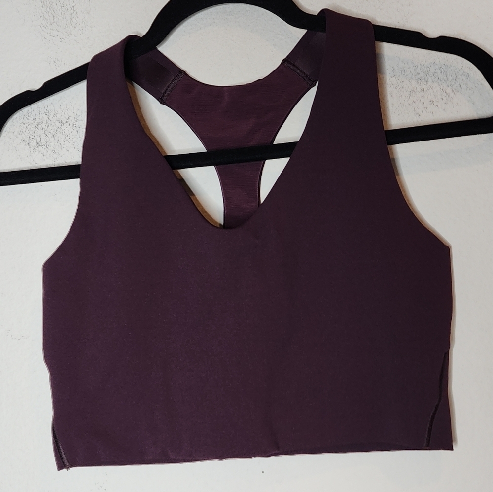 Spanx SPANXshape Get Moving Longline‎ Sports Bra Purple Plum Small